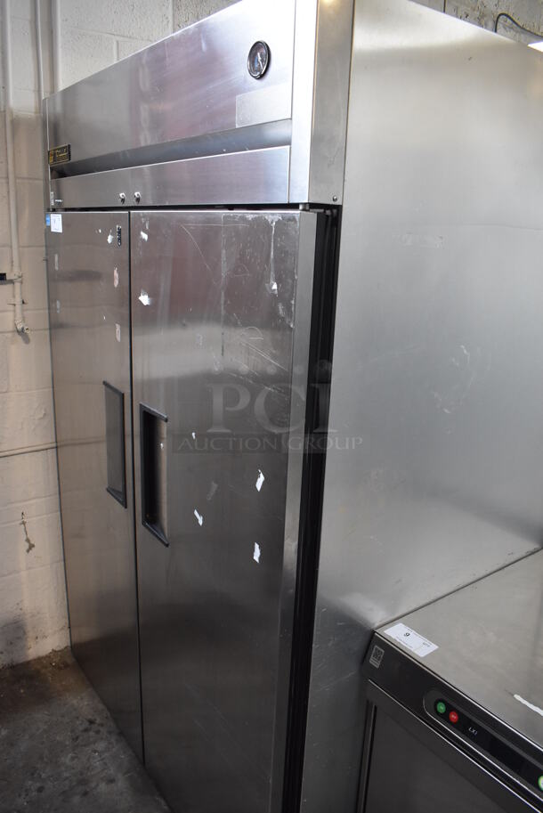 2013 True TG2R-2S ENERGY STAR Stainless Steel Commercial 2 Door Reach In Cooler w/ Poly Coated Racks. 115 Volts, 1 Phase. Tested and Working! - Image 2 of 6