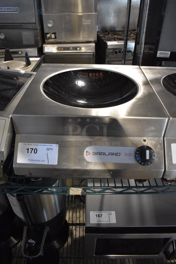 Garland SH/WO 5000 Stainless Steel Commercial Countertop Electric Powered Single Burner Induction Wok Range. 208 Volts, 3 Phase. 15x18x8 - Image 1 of 5
