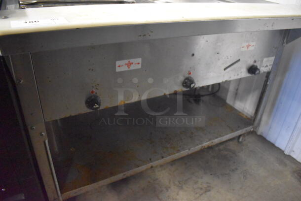 Advance Tabco HF-3E-120 Stainless Steel Commercial Electric Powered 3 Bay Steam Table w/ Under Shelf. 120 Volts, 1 Phase. 47x31x33. Tested and Working! - Image 3 of 5