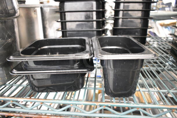 ALL ONE MONEY! Lot of 28 Black Poly Drop In Bins.  - Image 2 of 2