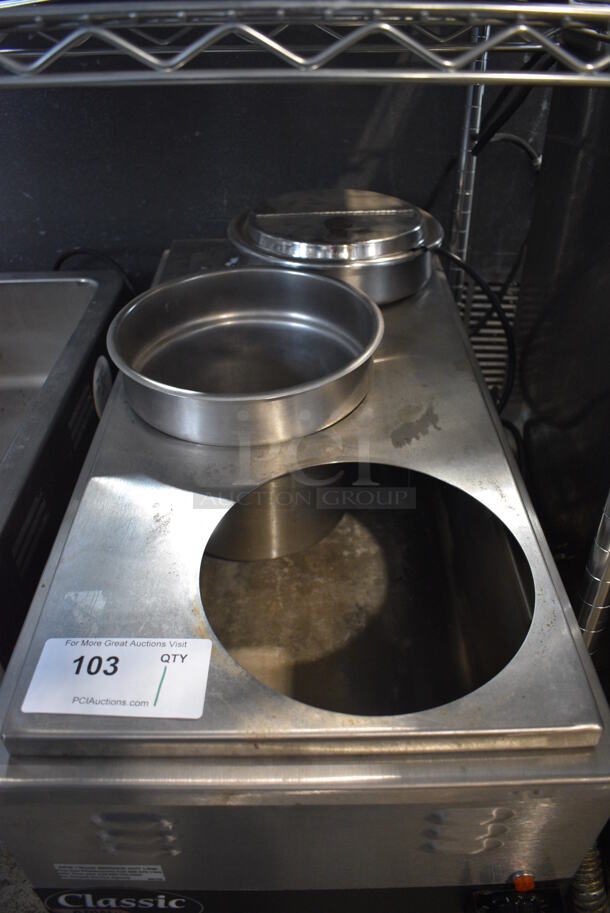 APW Wyott Model W-43V Stainless Steel Commercial Countertop Food Warmer. 120 Volts, 1 Phase. 14.5x30x15. Tested and Working! - Image 2 of 5