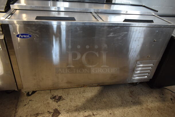 2018 Atosa MBC65 Stainless Steel Commercial Back Bar Bottle Cooler w/ 2 Sliding Lids. 115 Volts, 1 Phase. Tested and Working! - Image 3 of 6