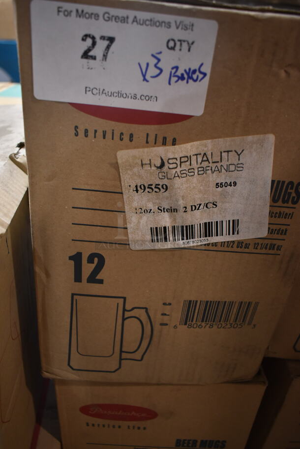 3 BRAND NEW Boxes of 12 Pasabahce 49559 Bremen 12.5 oz. Beer Mug. 3 Times Your Bid! - Image 3 of 4