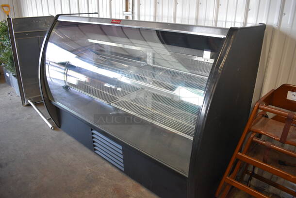 McCray Metal Commercial Floor Style Deli Display Case Merchandiser w/ Poly Coated Racks. 72x30x59. Tested and Working! - Image 2 of 5