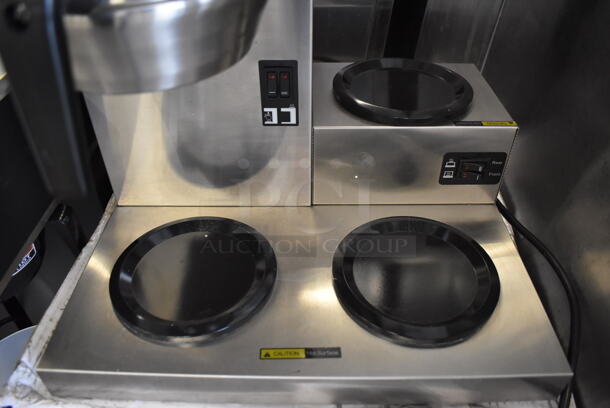 IN ORIGINAL BOX! Avantco C30 Stainless Steel Commercial Countertop 3 Burner Coffee Maker w/ Poly Brew Basket. Used a Few Times at Trade Show. 120 Volts, 1 Phase. 16.5x14.5x16.5. Tested and Working! - Image 4 of 7