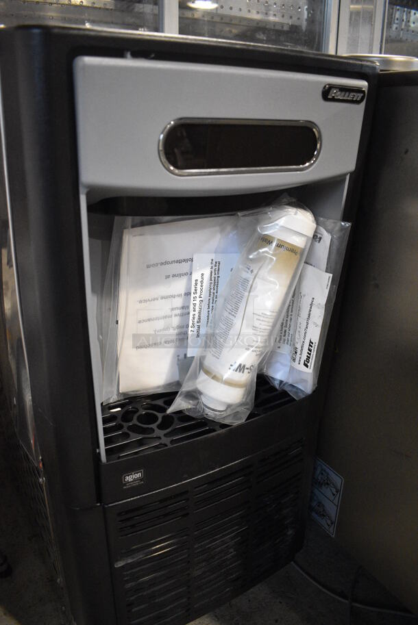 BRAND NEW SCRATCH AND DENT! 2018 Follett Model 7UD100A Metal Commercial Undercounter Ice Machine on Commercial Casters. 115 Volts, 1 Phase. 15x22x32 - Image 3 of 5