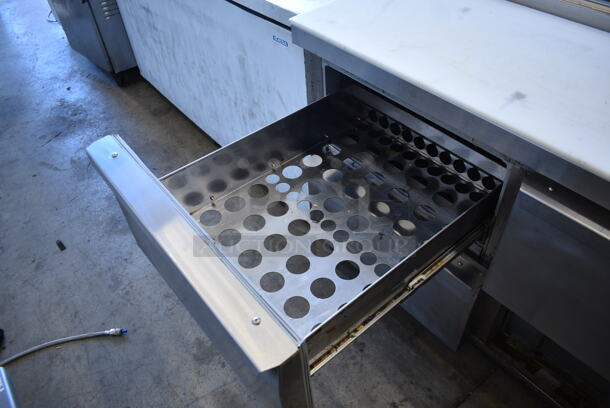2015 Continental CPA43 Stainless Steel Commercial Prep Table Bain Marie w/ 3 Drawers. 115 Volts, 1 Phase. Tested and Working! - Image 7 of 9