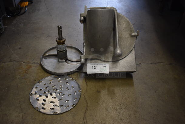 Metal Commercial Pelican Head w/ 2 Grating Blade and Slicing Blade. 10x18x13 - Image 2 of 8
