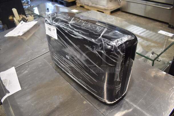 NEW Tork Black Poly Wall Mount Toilet Paper Dispenser. - Image 3 of 4
