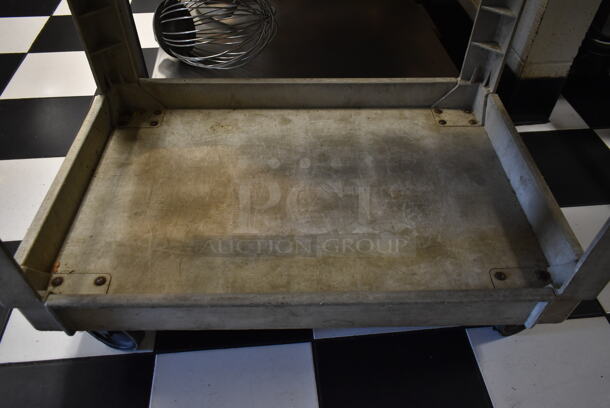 Gray Poly 2 Tier Cart on Commercial Casters. (kitchen) - Image 4 of 6