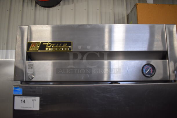 2013 True T-23F ENERGY STAR Stainless Steel Commercial Single Door Reach In Freezer w/ Poly Coated Racks on Commercial Casters. 115 Volts, 1 Phase. 27x30x83.5. Tested and Working! - Image 4 of 6