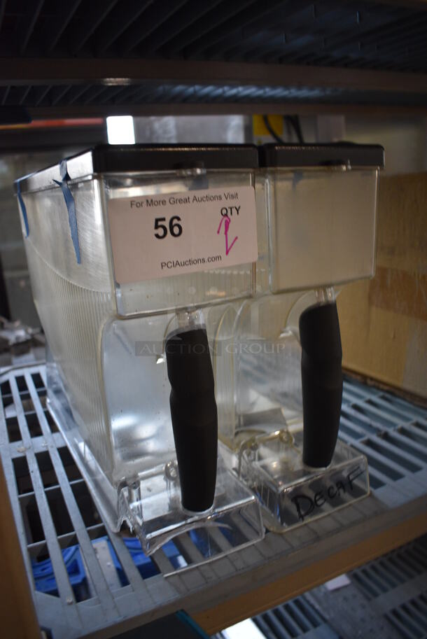 2 Clear Poly Coffee Bean Grinder Hoppers. 4.5x16.5x12. 2 Times Your Bid! - Image 3 of 4