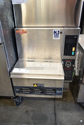 Perfect Fry PFA7200 Stainless Steel Commercial Electric Powered Ventless Fryer. 240 Volts, 1 Phase. 