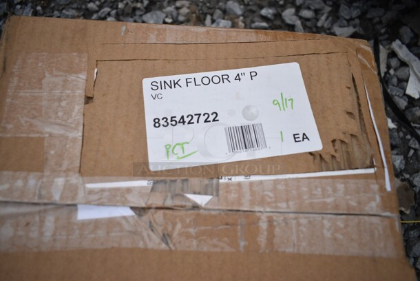 BRAND NEW SCRATCH AND DENT! 83542722 Oatey 42722 12" x 12" PVC Floor Sink with 6 1/2" Sump Depth and 4" Outlet - Image 3 of 3
