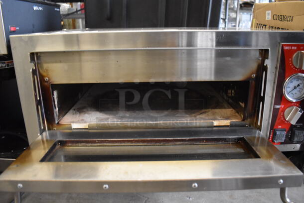 Avantco 177DPO18S Stainless Steel Commercial Countertop Electric Powered Single Deck Pizza Oven w/ Cooking Stone. 120 Volts, 1 Phase. 28x24x16.5 - Image 4 of 6