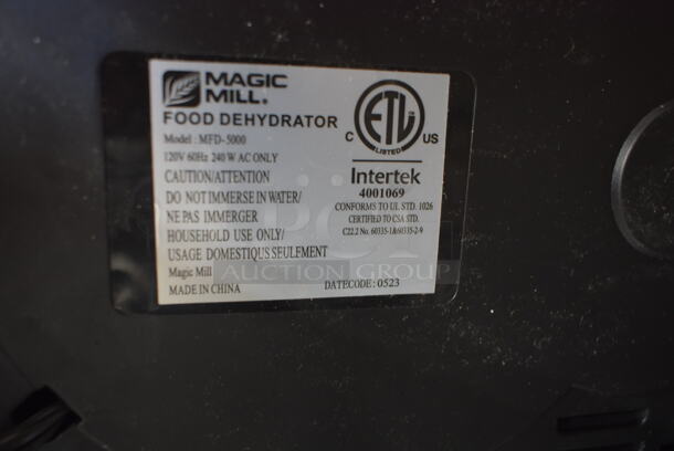 2 BRAND NEW! Magic Mill MFD-5000 Countertop Food Dehydrator. 2 Times Your Bid! Tested and Working! - Image 5 of 5