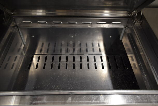 Turbo Air TPR-93SD Stainless Steel Commercial Pizza Prep Table w/ Over Shelf on Commercial Casters. 115 Volts, 1 Phase. Tested and Powers On But Does Not Get Cold - Image 3 of 11