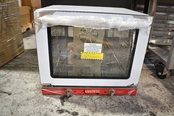 BRAND NEW SCRATCH AND DENT! Avantco 177CO28M Stainless Steel Commercial Countertop Electric Powered Half Size Convection Oven. 208/240 Volts, 1 Phase.  - Image 2 of 6