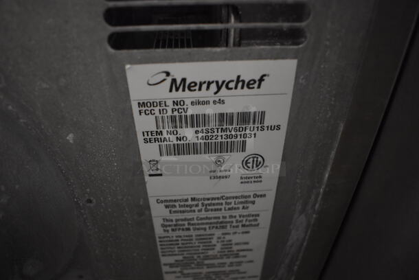 2014 Merrychef eikon e4s Stainless Steel Commercial Countertop Electric Powered Rapid Cook Oven. 208/240 Volts, 1 Phase. 23x25x23.5 - Image 5 of 5