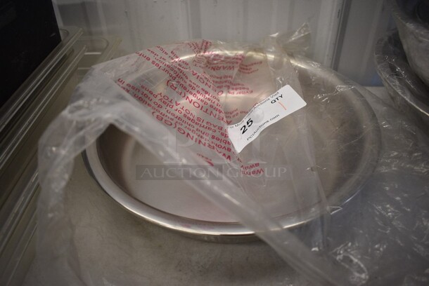 BRAND NEW! Update Model DC-4FP Metal 4QT Round Chafer Food Pan. 13.5x13.5x3.5. - Image 3 of 3