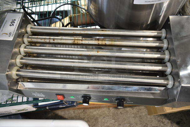 BRAND NEW SCRATCH AND DENT! 2021 Carnival King 382HDRG12 Stainless Steel Countertop 12 Hot Dog Roller Grill with 5 Rollers. 120 Volts, 1 Phase. Tested and Working! - Image 4 of 6
