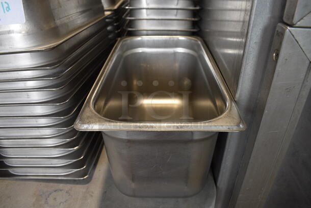 15 Stainless Steel 1/3 Size Drop In Bins. 1/3x6. 15 Times Your Bid!