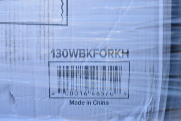 32 BRAND NEW Boxes Including 130WBKFORKH Choice Black Heavy Weight Wrapped Plastic Fork - 1000/Case, 3 Box 999DS15 Choice 15" x 10 3/4" Customizable Interfolded Deli Wrap Wax Paper - 500/Box, 50012W Choice 12 oz. White Poly Paper Hot Cup - 1000/Case, 500TO883C3 Choice 8" x 8" x 3" Microwaveable 3-Compartment Black / Clear Plastic Hinged Container - 100/Case, 795PTOWHT4 Choice White Microwavable Folded Paper #4 Take-Out Container 7 3/4" x 5 1/2" x 3 1/2" - 160/Case, 129MCR50B Choice 43 oz. Black Round Microwavable Heavy Weight Container with Lid 9" - 150/Case, 433NHTR101WH Choice 1/6 Standard Size 2.25 Mil White Reusable Extra Heavy-Duty Plastic T-Shirt Bag - 200/Case. 32 Times Your Bid!  - Image 2 of 12