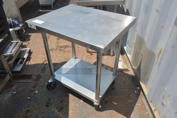 Regency Stainless Steel Table w/ Metal Under Shelf on Commercial Casters. - Image 3 of 3