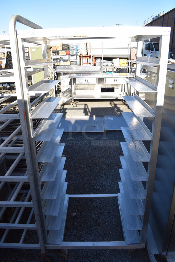 Metal Commercial Pan Transport Rack on Commercial Casters. 31.5x24x64 - Image 1 of 4