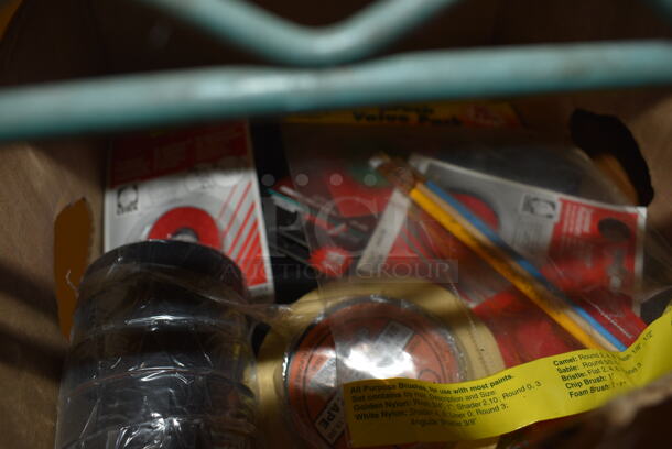 ALL ONE MONEY! Tier Lot of Various Items Including Ultra Heart and Sound Soother, Wooden Utensil Drawer Organizer, Heat/Cold Wrap, Brushes, and Wall Mount Clocks - Image 7 of 7