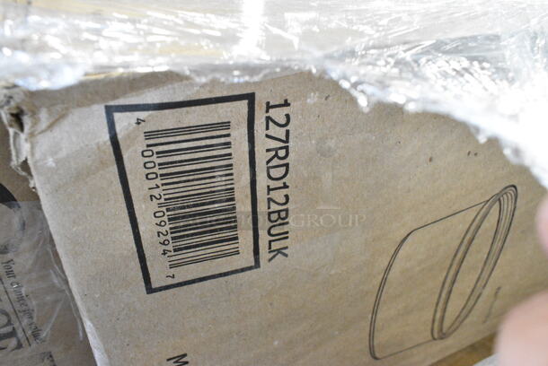 20 BRAND NEW Boxes Including 127RD12BULK Choice 12 oz. Customizable Microwavable Translucent Round Deli Container - 500/Case, 500CC12 Choice Clear PET Customizable Plastic Cold Cup - 12 oz. - 1000/Case, 5002BNAPWH Choice 2-Ply White Beverage / Cocktail Napkin - 3000/Case, Choice Insulated Foil Sandwich Wrap Sheets. 20 Times Your Bid!  - Image 2 of 12