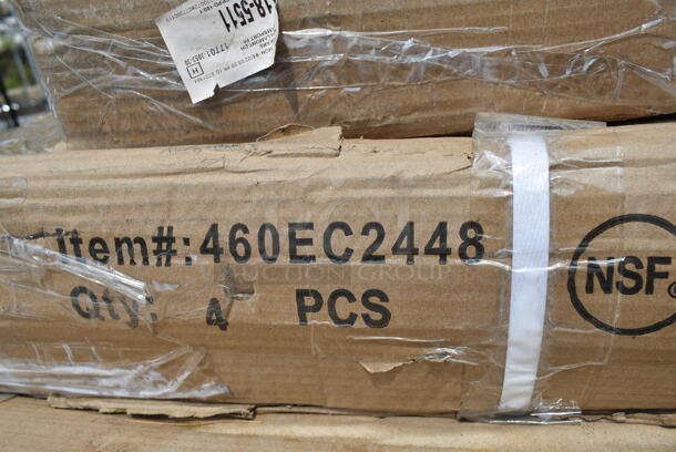Box of 4 BRAND NEW SCRATCH AND DENT! Regency 460EC2448 24" x 48" NSF Chrome Wire Shelf - Image 2 of 3