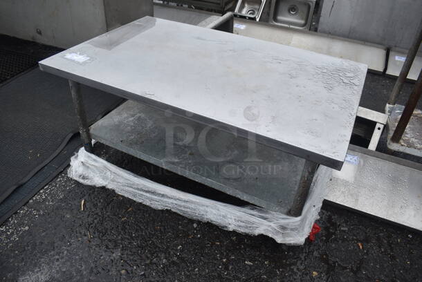 Stainless Steel Equipment Stand w/ Metal Under Shelf. 48x30x23 - Image 2 of 4