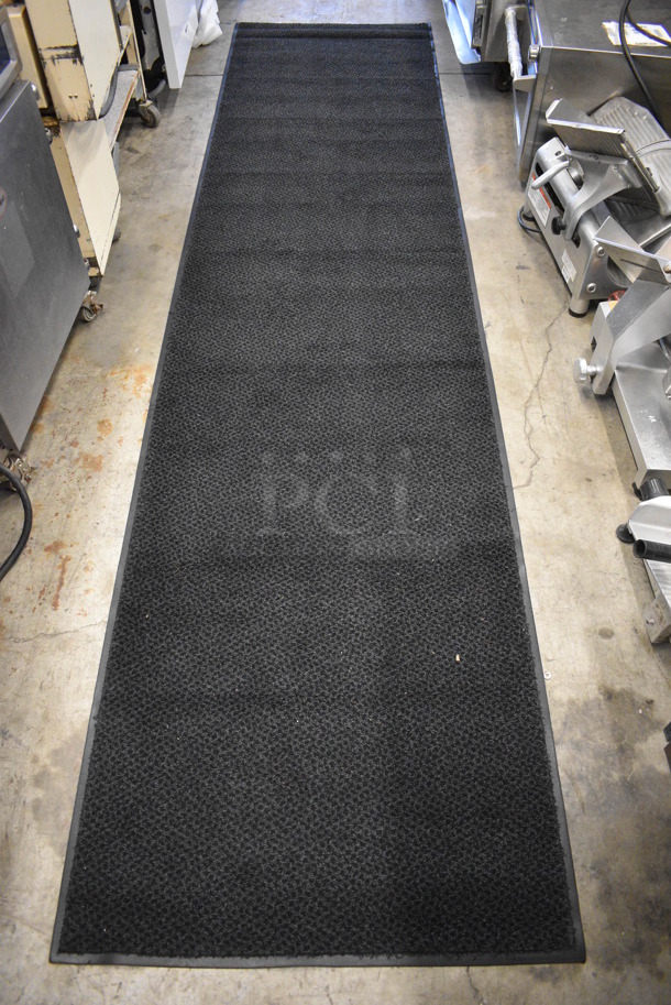 Black Floor Rug. 34.5x144 - Image 1 of 5