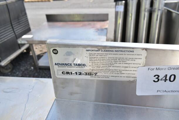 Advance Tabco CRI-12-30-7 Stainless Steel Ice Bin w/ Cold Plate.  - Image 4 of 4