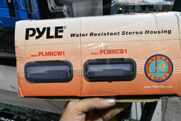 5 IN ORIGINAL BOX! Items Including Pyle Water Resistant Stereo Housing, Pyle PLMR24S Mini Box Speaker System, Pyle PDWR30B Outdoor Waterproof Speaker System, Masingo Karaoke Machine. 5 Times Your Bid!  - Image 2 of 8