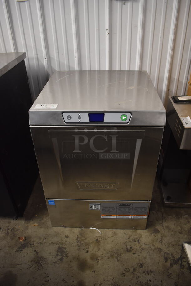 LATE MODEL! Hobart LXEC Commercial Stainless Steel Undercounter Dishwasher.  120V, 1 Phase. 