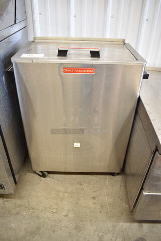 Chattanooga M-2 Stainless Steel Commercial Hot Pack Heater on Commercial Casters. 120 Volts, 1 Phase. Tested and Working!