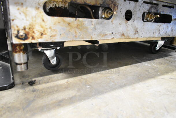 Imperial Stainless Steel Commercial Countertop Natural Gas Powered Flat Top Griddle.  - Image 2 of 5