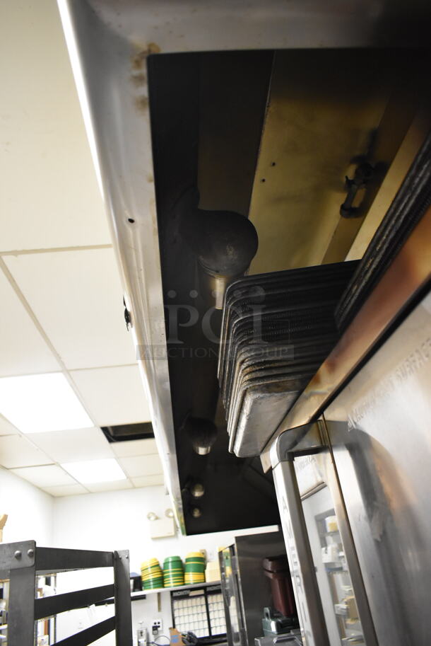 14' Stainless Steel Commercial Grease Hood w/ Lights and Filters. BUYER MUST REMOVE: This Item CANNOT Be Transported; Must Pick Up By Appointment Only. (kitchen #2) - Image 4 of 4