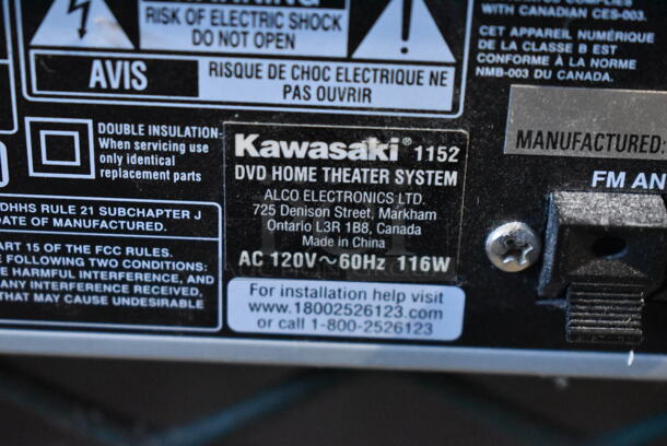 ALL ONE MONEY! Tier Lot of Various Items Including Kawasaki DVD Home Theater System. - Image 4 of 4