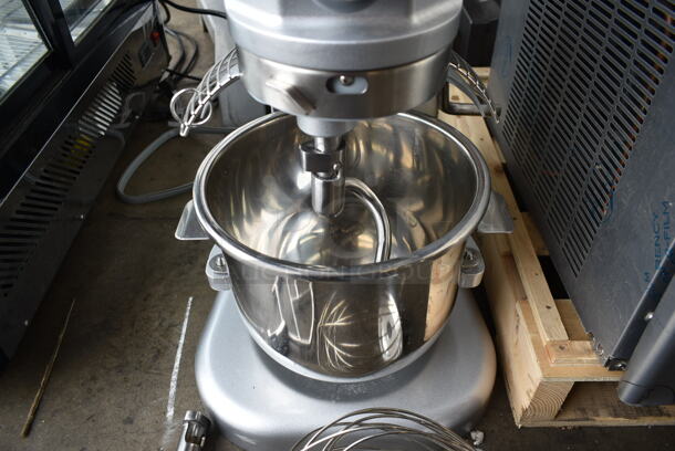 BRAND NEW SCRATCH AND DENT! Metal Commercial Countertop Planetary Dough Mixer w/ Stainless Steel Mixing Bowl, Bowl Guard, Dough Hook, Whisk and Paddle Attachments. 120 Volts, 1 Phase. Tested and Working! - Image 7 of 11