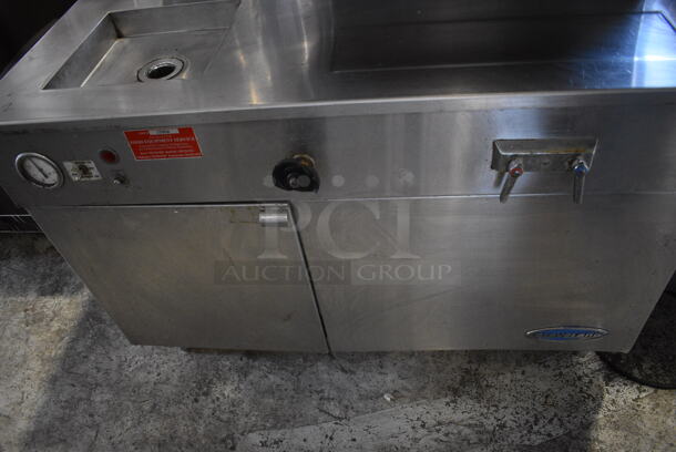 Cleveland Convection Stainless Steel Commercial Electric Powered Double Deck Steam Cabinet w/ Model TDC/2-20 Tilting Kettle. 208 Volts, 3 Phase. 42x35x62 - Image 9 of 10