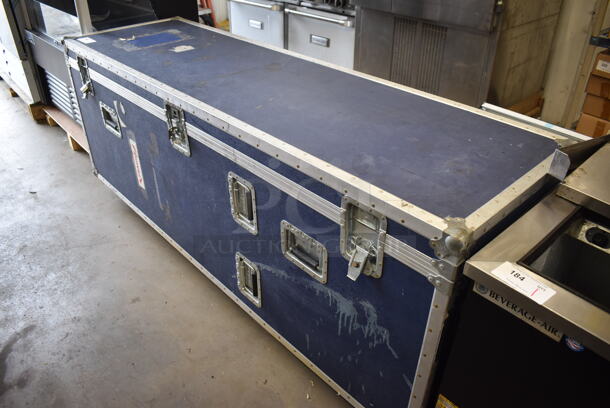 Blue Portable Case on Commercial Casters. 80x24x33 - Image 4 of 6