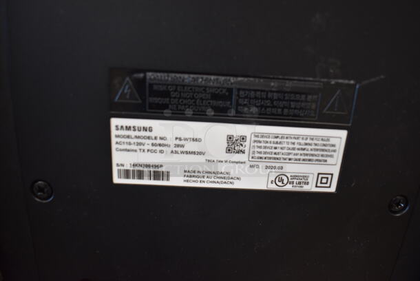 2 Samsung PS-WT55D Subwoofer Speakers. 110-120 Volts, 1 Phase. 8x11.5x14. 2 Times Your Bid! - Image 5 of 6