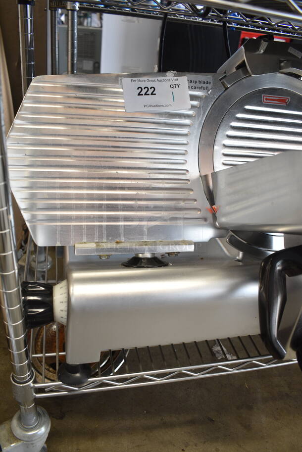 Avantco 177SL312 Stainless Steel Commercial Countertop Meat Slicer w/ Blade Sharpener. 110-120 Volts, 1 Phase. Tested and Working! - Image 4 of 8