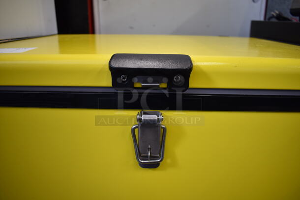 BRAND NEW SCRATCH AND DENT! Whynter FM-951YW 95 Quart Yellow Portable Freezer With Commercial Casters. 115V. Tested And Working! - Image 2 of 6