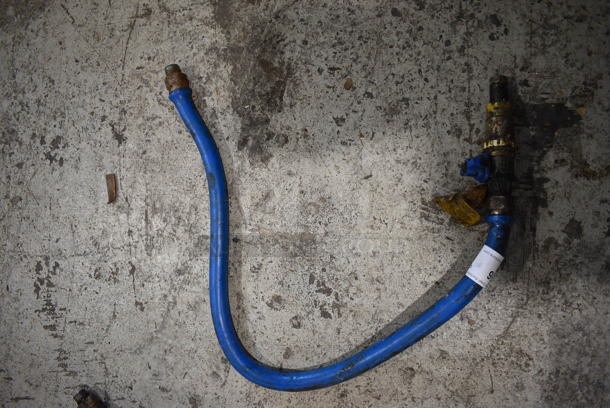 Blue Gas Hose. 45" - Image 1 of 3