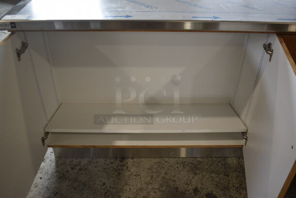BRAND NEW! Vollrath ACS FAB LLC Stainless Steel Counter w/ 4 Wood Pattern Doors. - Image 4 of 6
