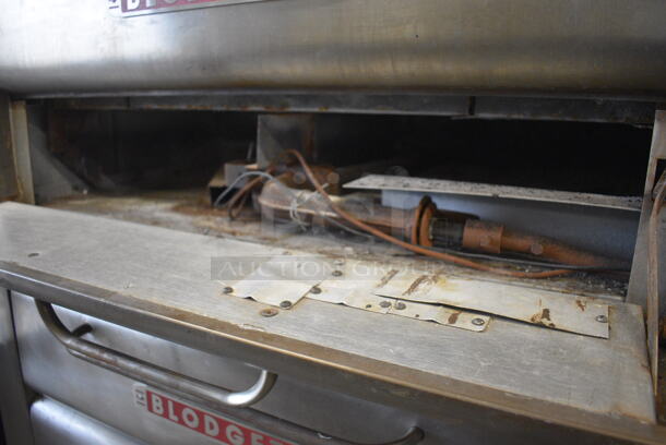 2 Blodgett Model 911-P-S Stainless Steel Commercial Single Deck Natural Gas Powered Pizza Ovens on Metal Legs. 51x29x67. 2 Times Your Bid! - Image 8 of 11